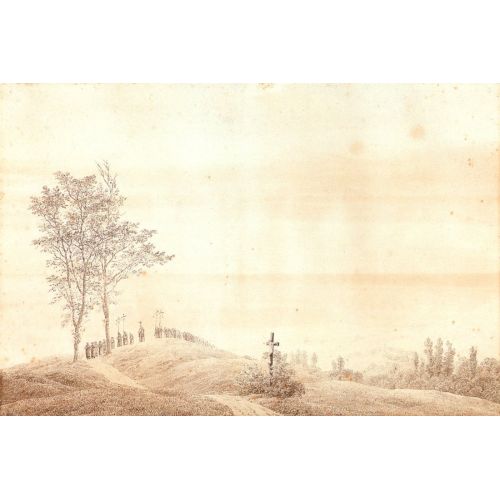 Caspar David Friedrich, Güneş Batışı Hac Yolculuğu Caspar David Friedrich, Güneş Batışı Hac Yolculuğu