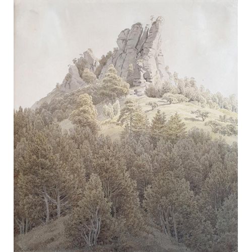 Caspar David Friedrich, The Feldstein Near Rathen Romance Art Movements Caspar David Friedrich, The Feldstein near RathenThe