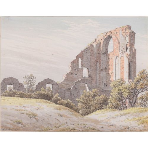 Caspar David Friedrich, The Ruins Of Eldena Romance Art Movements Caspar David Friedrich, The Ruins of EldenaCaspar David