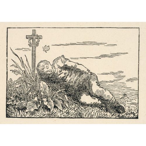 Caspar David Friedrich, Boy Sleeping On A Grave Caspar David Friedrich, Boy Sleeping On A Grave