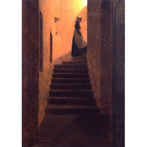 Caspar David Friedrich, Caroline On The Stair Caspar David Friedrich, Caroline On The Stair