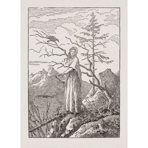 Caspar David Friedrich, Bir Kuzgunla Kadın