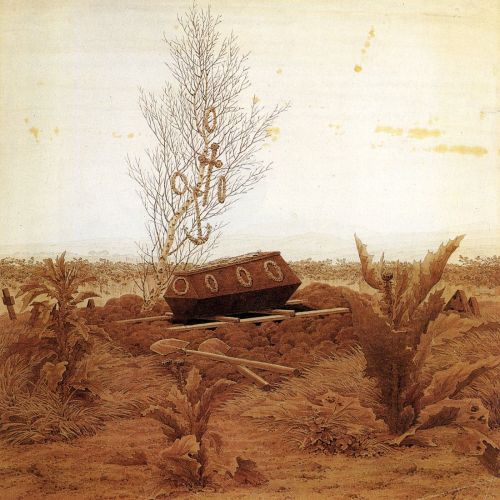 Caspar David Friedrich, Coffin And Grave