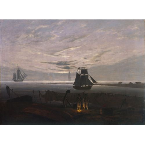 Caspar David Friedrich, Evening On The Baltic Sea