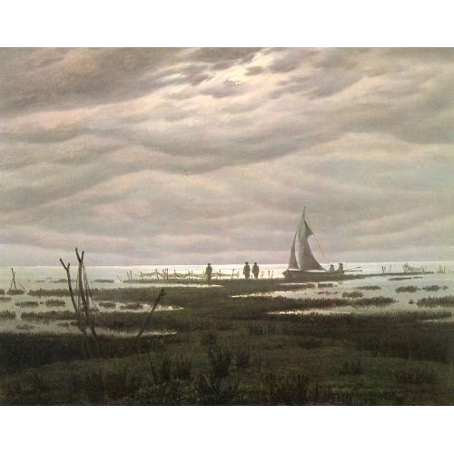 Caspar David Friedrich, Flat Country Shank At Bay Of Greifswald