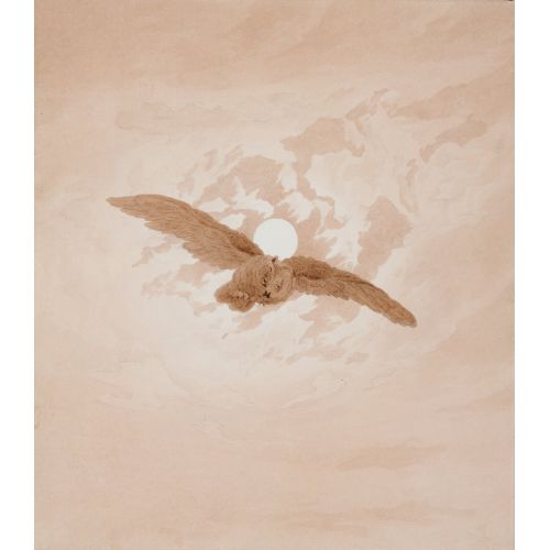 Caspar David Friedrich, Ay Gökyüzünün Arka Planında Uçan Baykuş Caspar David Friedrich, Ay Gökyüzünün Arka Planında Uçan Baykuş