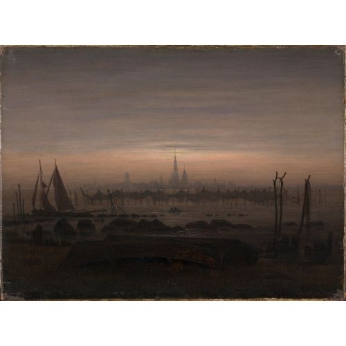 Caspar David Friedrich, Ay Işığında Greifswald Caspar David Friedrich, Ay Işığında Greifswald