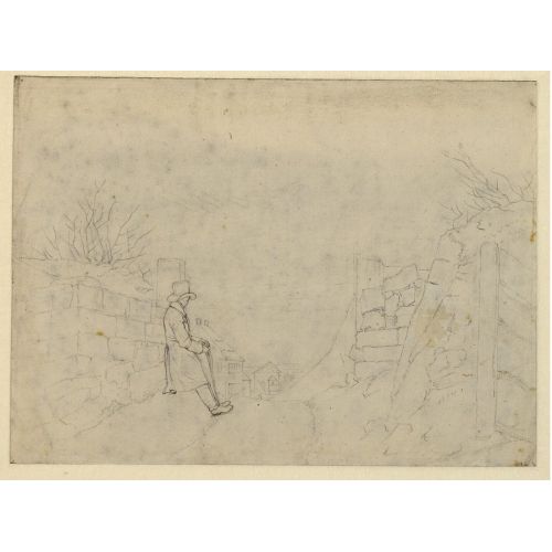 Caspar David Friedrich, Hikers In Front Of The City