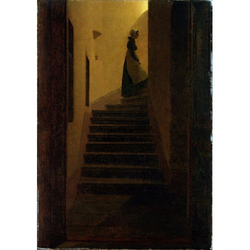 Caspar David Friedrich, Lady On The Staircase
