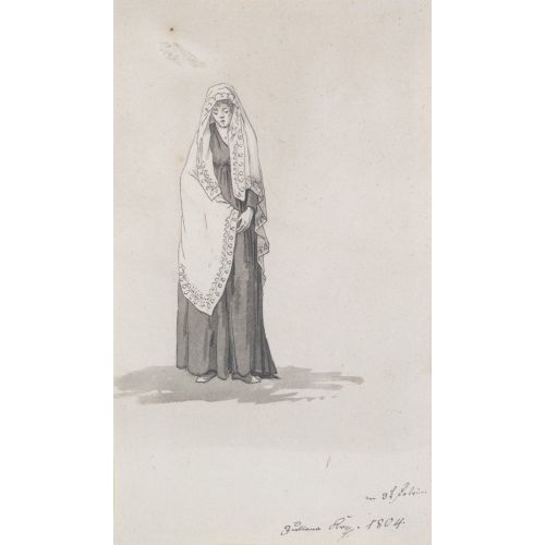 Caspar David Friedrich, Lady With A Shawl