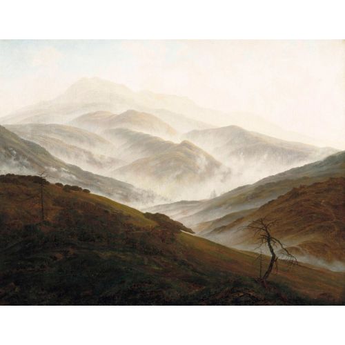 Caspar David Friedrich, Landscape In The Silesian Mountains