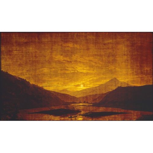 Caspar David Friedrich, Landscape With Pavilion