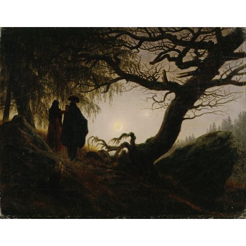 Caspar David Friedrich, Man And Woman Contemplating The Moon Caspar David Friedrich, Man And Woman Contemplating The Moon