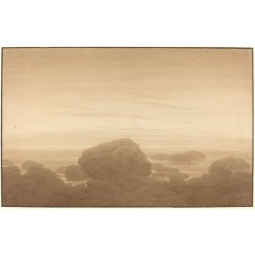 Caspar David Friedrich, Moonrise Over A Lonely Shore Caspar David Friedrich, Moonrise Over A Lonely Shore