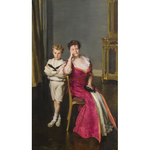 Cecilia Beaux, Mrs John Frederick Lewis And Son John Frederick Lewis Jr