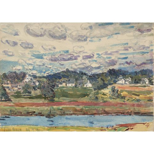 Childe Hassam, Newfields New Hampshire Impressionism Art Movements Childe Hassam, Newfields New HampshireIn this artwork by