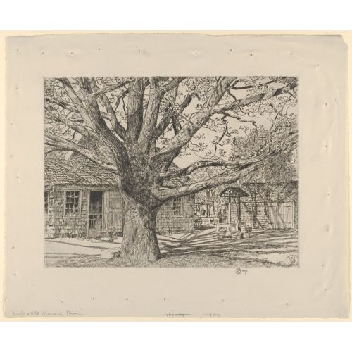 Childe Hassam, Baharda Meşe Ve Eski Ev