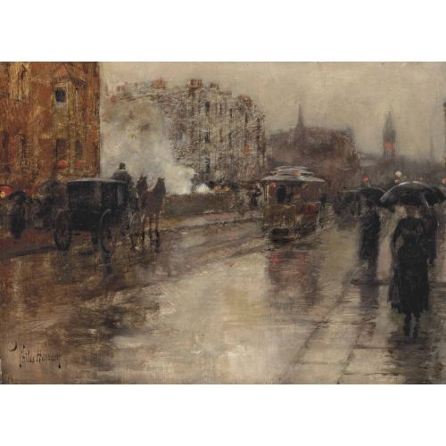 Childe Hassam, Rainy Day Boston