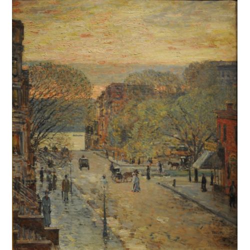 Childe Hassam, Batı Caddesi'ndeki Bahar Childe Hassam, Batı Caddesi'ndeki Bahar