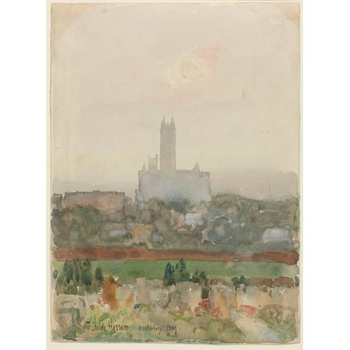 Childe Hassam, Canterbury Katedrali Childe Hassam, Canterbury Katedrali