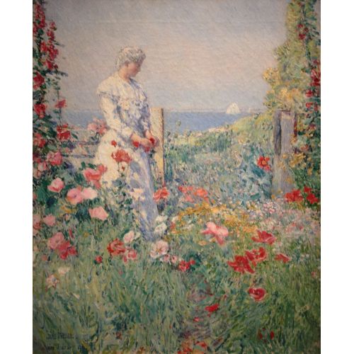 Childe Hassam, Bahçesinde Celia Thaxter