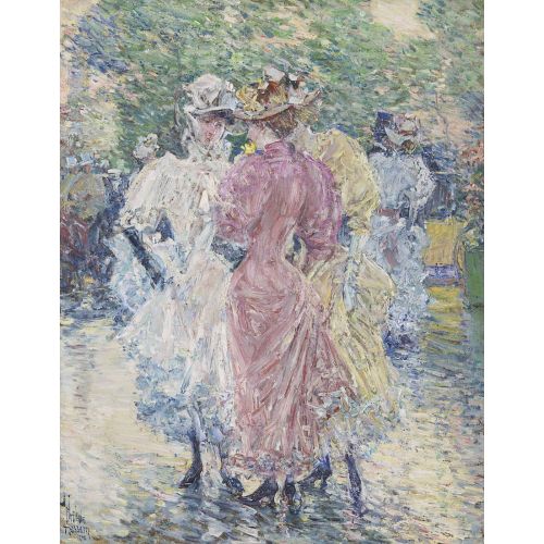 Childe Hassam, Caddede Konuşma Childe Hassam, Caddede Konuşma