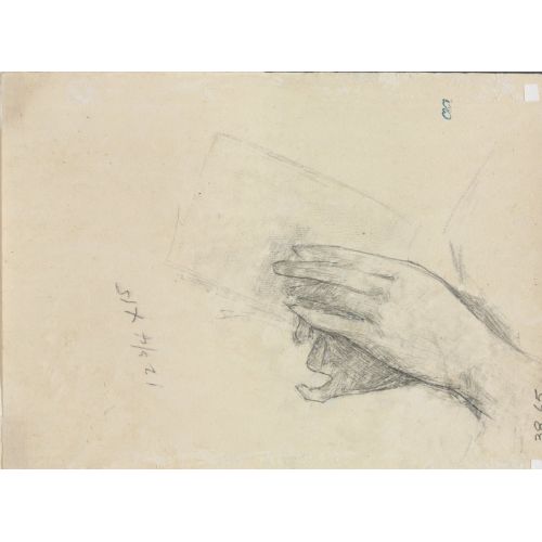 Childe Hassam, Bir Kitap Tutan Eller Childe Hassam, Bir Kitap Tutan Eller