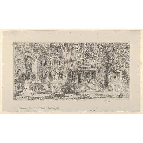 Childe Hassam, House On The Main Street East Hampton Impressionism Childe Hassam, House On The Main Street East Hampton Impressionism Art Movements Childe Hassam, House on the Main Street East