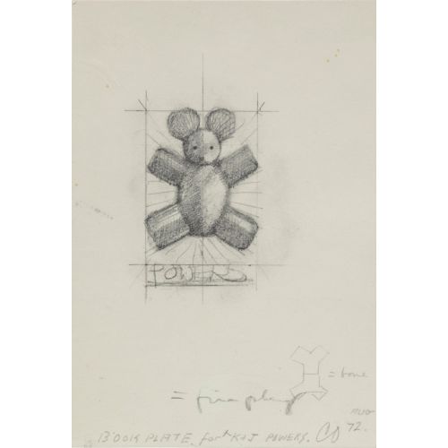Claes Oldenburg, Book Plate For K J Powers Claes Oldenburg, Book Plate For K J Powers