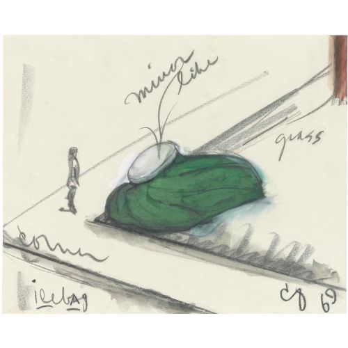 Claes Oldenburg, Ice Bag On Corner Site With Figure Claes Oldenburg, Ice Bag On Corner Site With Figure
