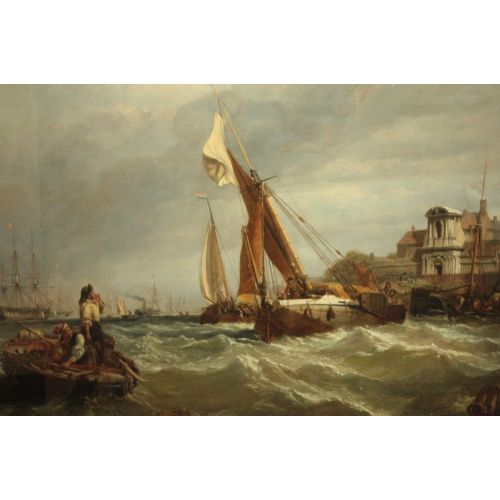 Tilbury Fort Rüzgara Karşı, Clarkson Stanfield Realizm Sanat Akımları Tilbury Kalesi Rüzgar Karşısında, Clarkson