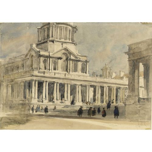 Greenwich Hospital View Of The Queen Mary Court And Chapel Colonnade Realism Greenwich Hospital View Of The Queen Mary Court And Chapel Colonnade Realism Art Movements Greenwich Hospital View of the Queen