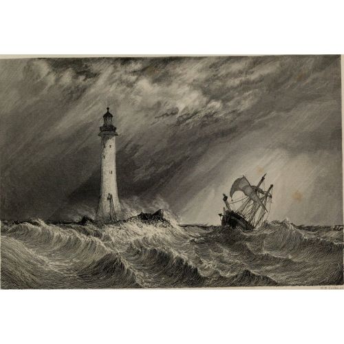 British Channel And On The Coast Of France, Yatch And Lighthouse