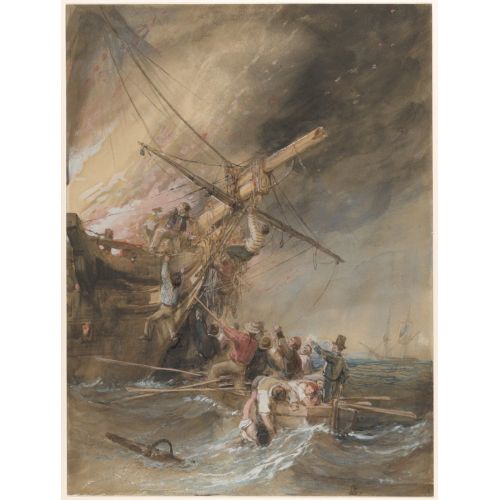 Fire At Sea Realism Art Movements Fire at SeaThis artwork depicts a fiery scene of a sea engulfed in flames. The drawing
