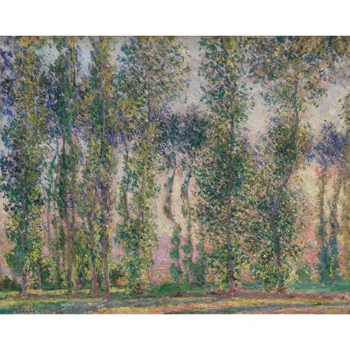 Claude Monet Poplars At Giverny Impressionism Art Movements Claude Monet Poplars At GivernyThe artwork titled Poplars at