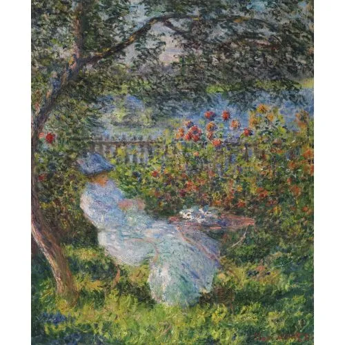 Claude Monet, Alice Hoschede Bahçede Claude Monet, Alice Hoschede Bahçede