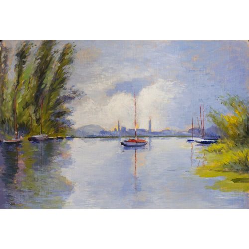 Claude Monet, Argenteuil Seen From The Small Arm Claude Monet, Argenteuil Seen From The Small Arm