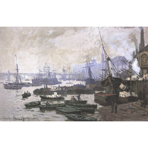 Claude Monet, Boats In The Pool Of London Claude Monet, Boats In The Pool Of London