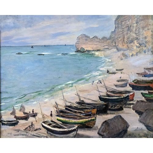 Claude Monet, Boats On The Beach At Etretat Claude Monet, Boats On The Beach At Etretat