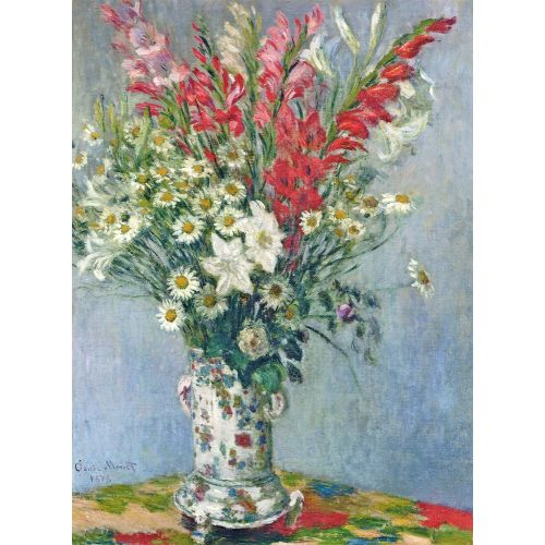 Claude Monet, Bouquet Of Gadiolas Lilies And Dasies Claude Monet, Bouquet Of Gadiolas Lilies And Dasies