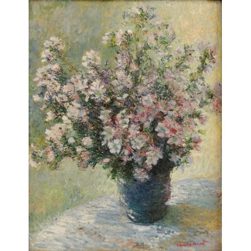 Claude Monet, Bouquet Of Mallows Claude Monet, Bouquet Of Mallows