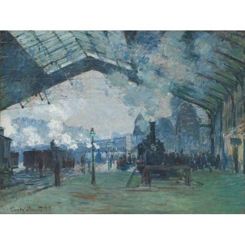 Claude Monet, Arrival Of The Normandy Train, Gare Saint Claude Monet, Arrival Of The Normandy Train, Gare Saint