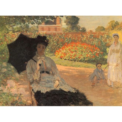Claude Monet, Camille In The Garden With Jean And A Maid Claude Monet, Camille In The Garden With Jean And A Maid