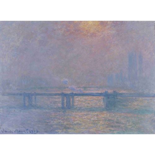 Claude Monet, Charing Cross Bridge, The Thames (1903) 11 Impressionism Art Movements Claude Monet, Charing Cross Bridge, The