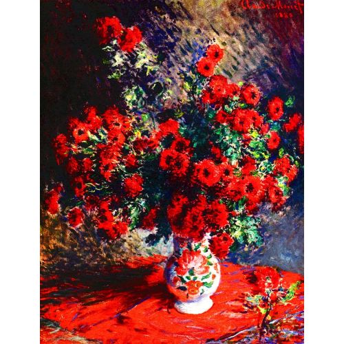 Claude Monet, Chrysanthemums Red Claude Monet, Chrysanthemums Red