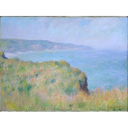 Claude Monet, Cliff Near Pourville Claude Monet, Cliff Near Pourville