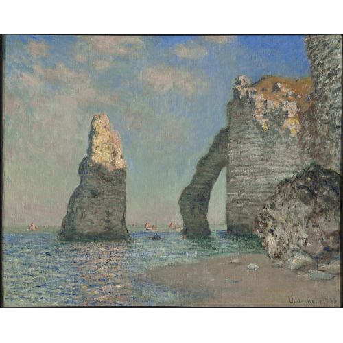 Claude Monet, Cliffs At Etretat Claude Monet, Cliffs At Etretat