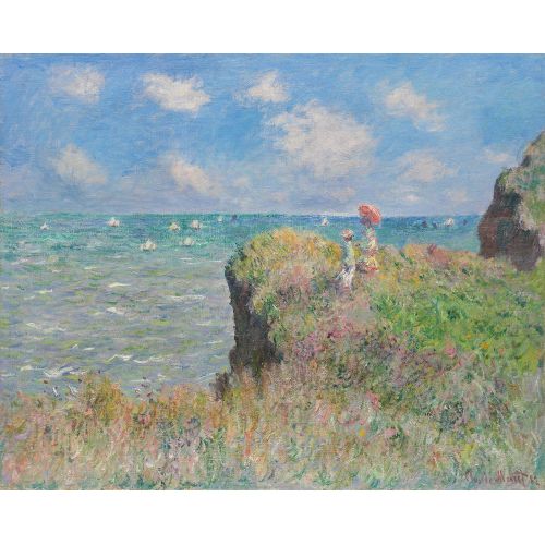 Claude Monet, Cliff Walk At Pourville Claude Monet, Cliff Walk At Pourville