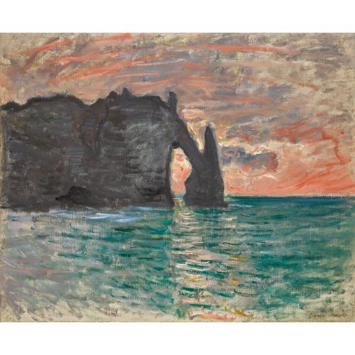 Claude Monet, Etretat, Coucher De Soleil Claude Monet, Etretat, Coucher De Soleil