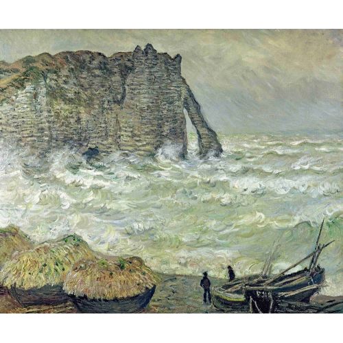 Claude Monet, Etretat, Rough Sea Claude Monet, Etretat, Rough Sea